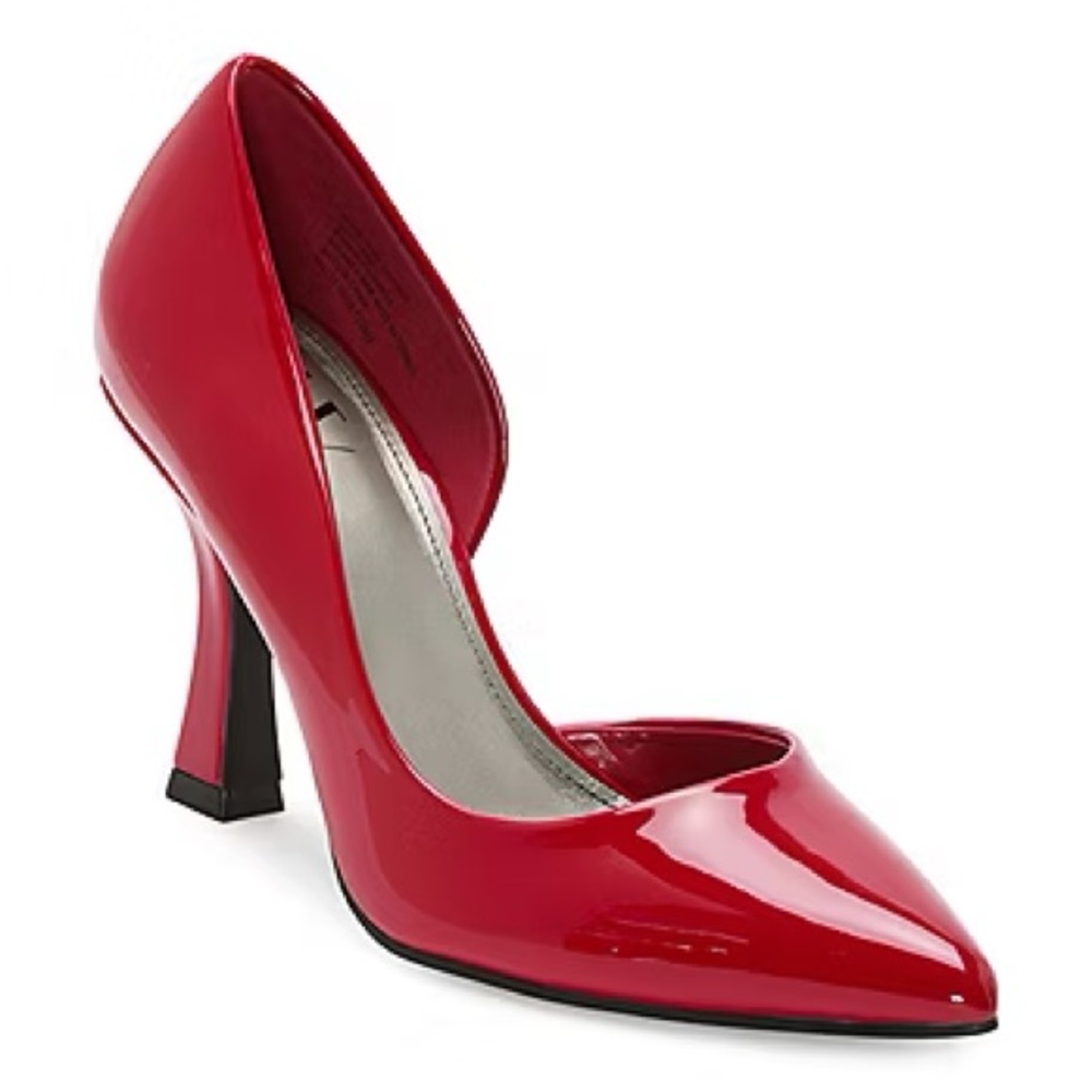 🌹💋♥️Worthington Womens Lucien Pointed Toe Stiletto Heel Pumps RED Size 8